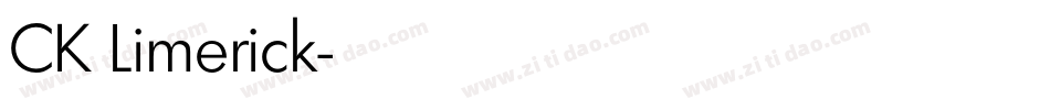 CK Limerick字体转换